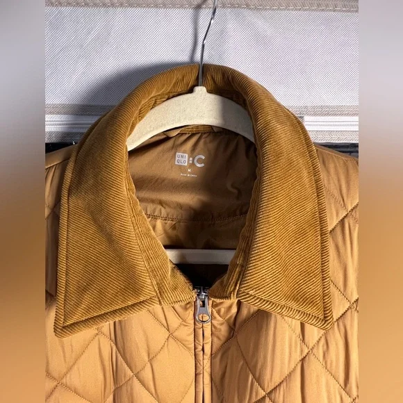 Uniqlo PUFFTECH Blouson (Warm Padded) Corduroy Collar like new condition Size M - Picture 6 of 8